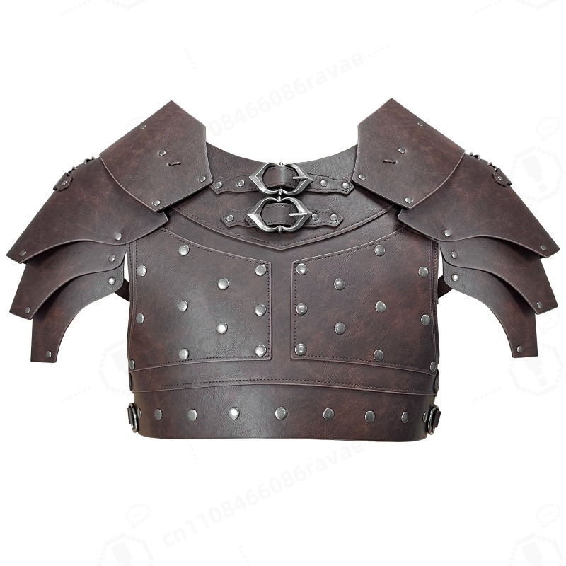 Prop For Cosplay - Medieval Studded Shoulder Chest Armor Viking