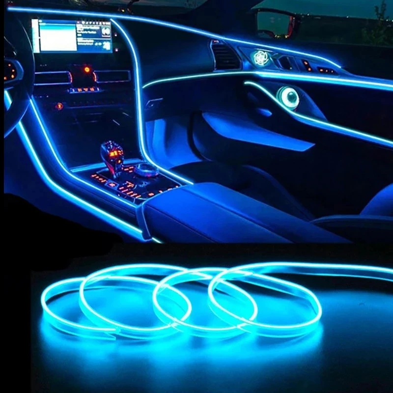 Led El Wire - Car Interior Lighting Decorative Led Lights