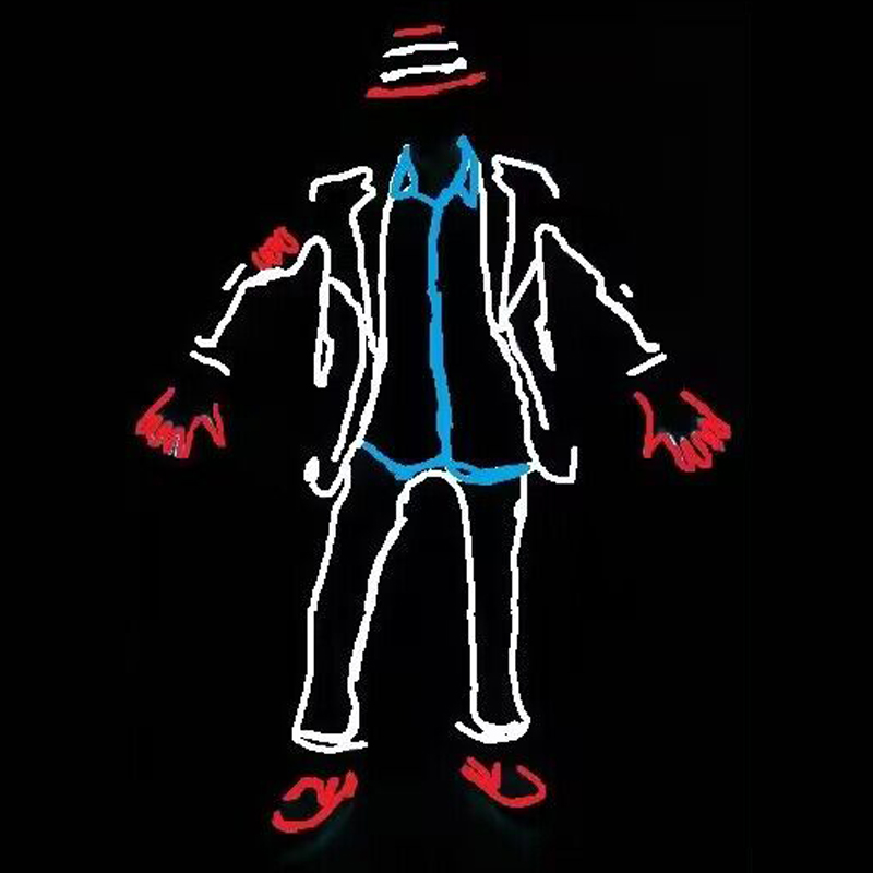 Led El Wire - EL Wire Glowing Jazz Dance Costumes