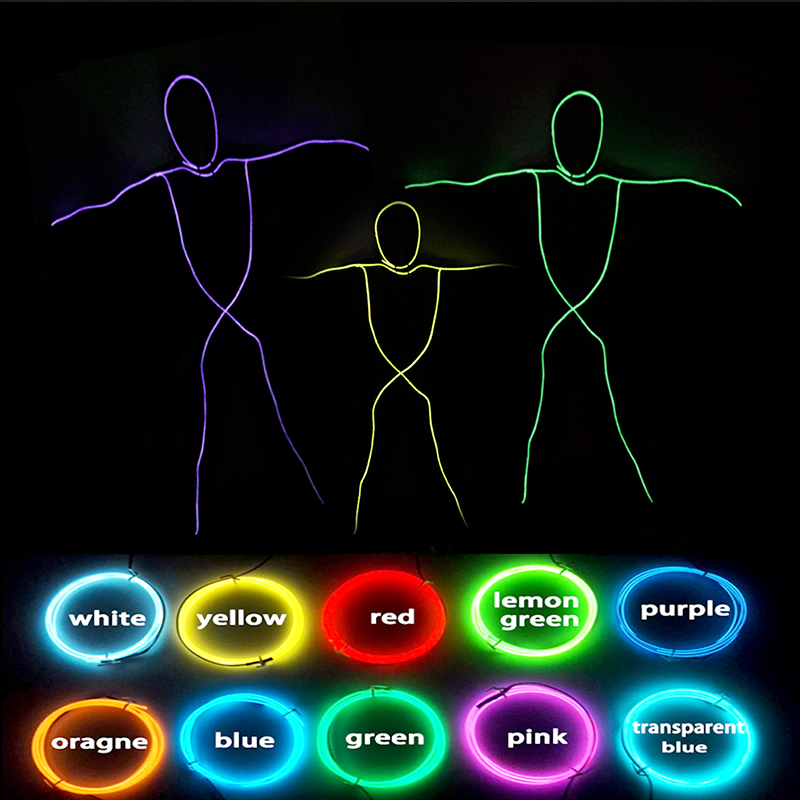 Led El Wire - EL Wire Suit Clothings LED Costume