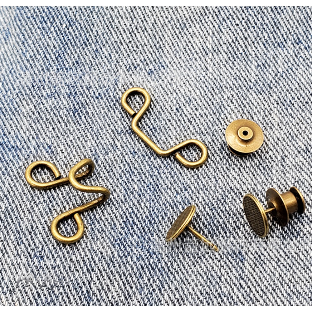 2pcs Adjustable Metal Jeans Wa - Snap Fastener Set ulasan dan harga