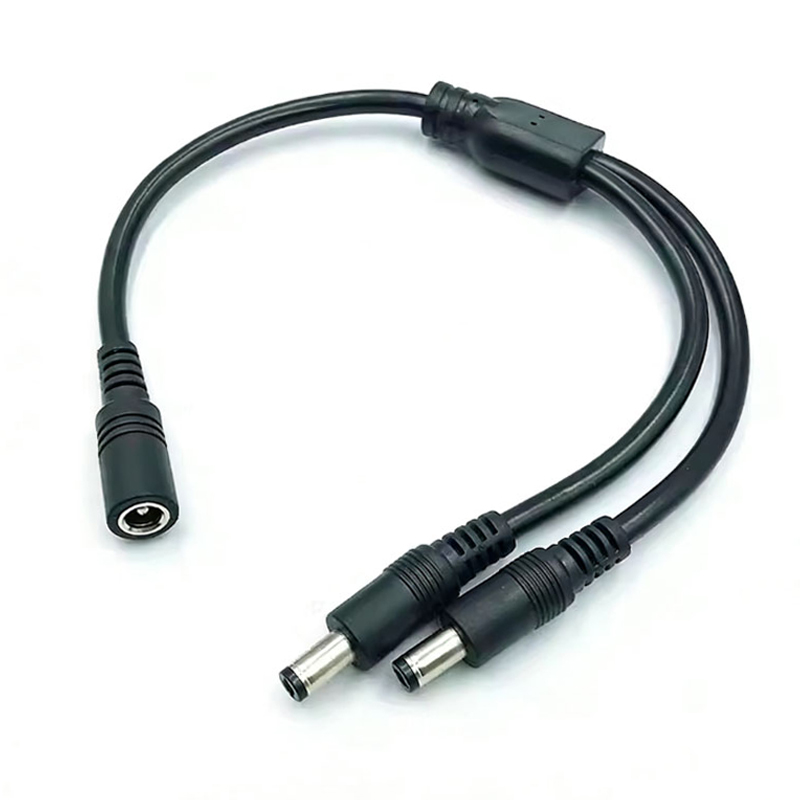 1PC DC 5.5mm*2.1mm 1 To 2 Conn - Led El Wire ulasan dan harga