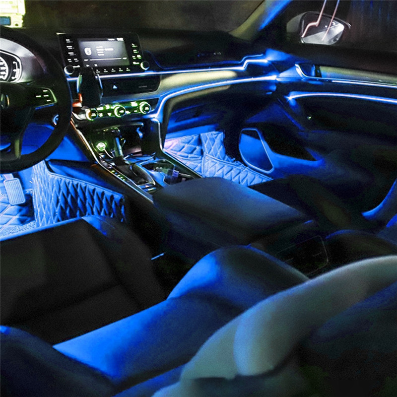 2M Car Interior LED Strip Ligh - Led El Wire ulasan dan harga