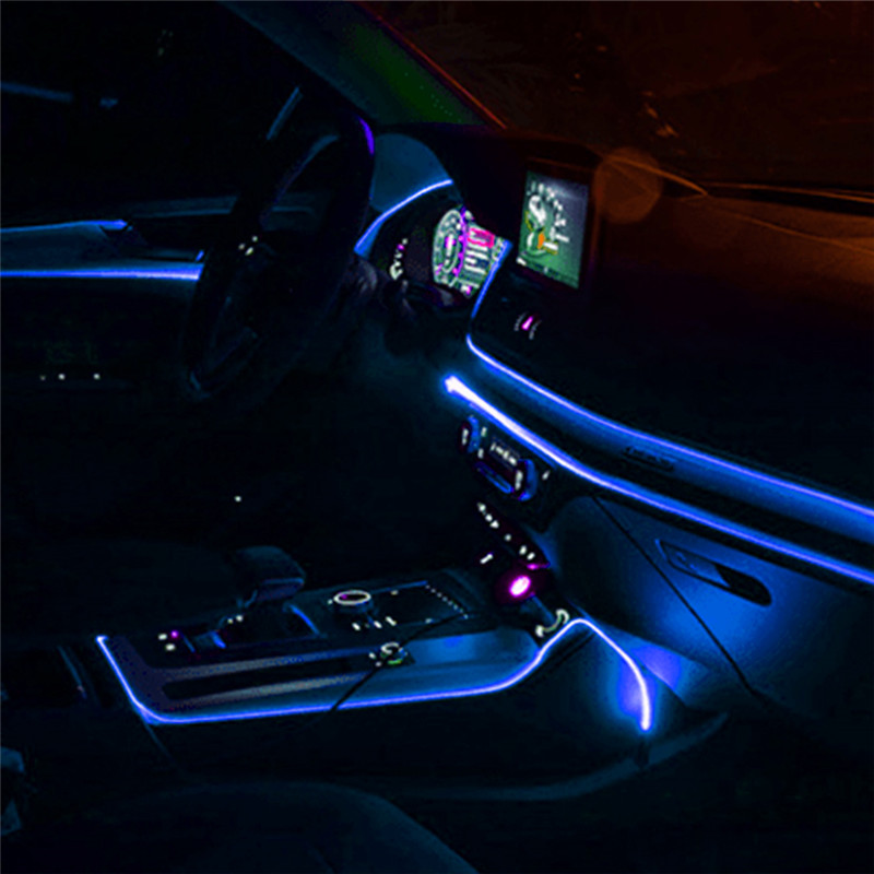 2M Car Interior LED Strip Ligh - Led El Wire ulasan dan harga