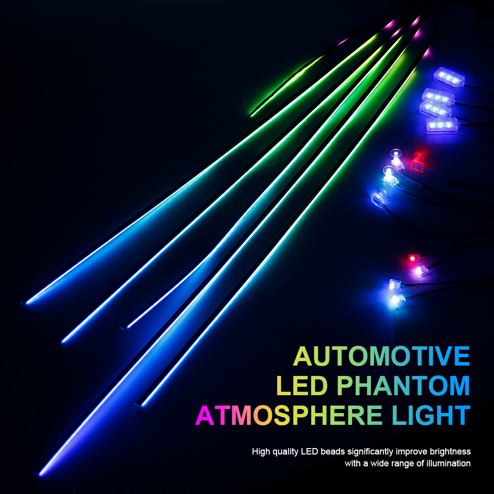 18/22 in 1 Acrylic Led Car Amb - Led El Wire ulasan dan harga