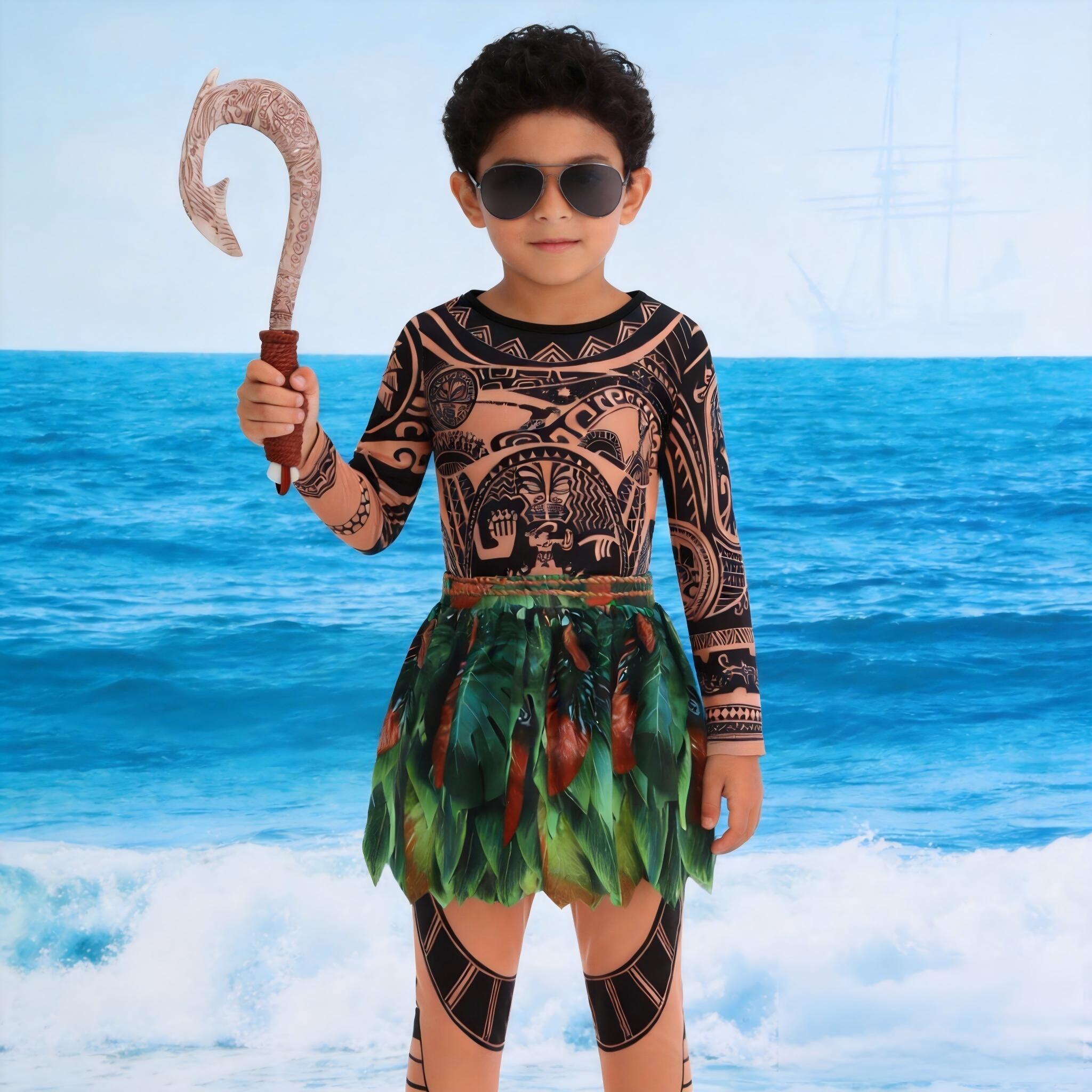 Summer Moana Maui Kids Boys Co - Free Cosplay Prop Patterns ulasan dan harga