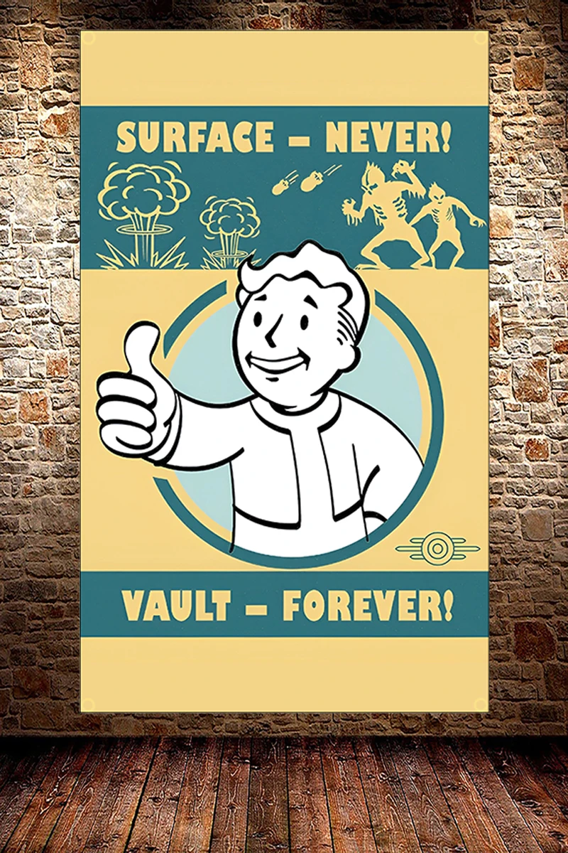 FLAGDOM 90X150CM 3X5Ft GAME Po - Fallout Cosplay Prop ulasan dan harga