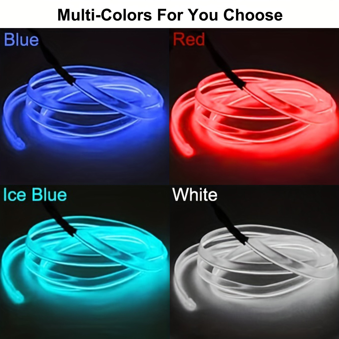 5m Neon LED Car Interior Light - Led El Wire ulasan dan harga