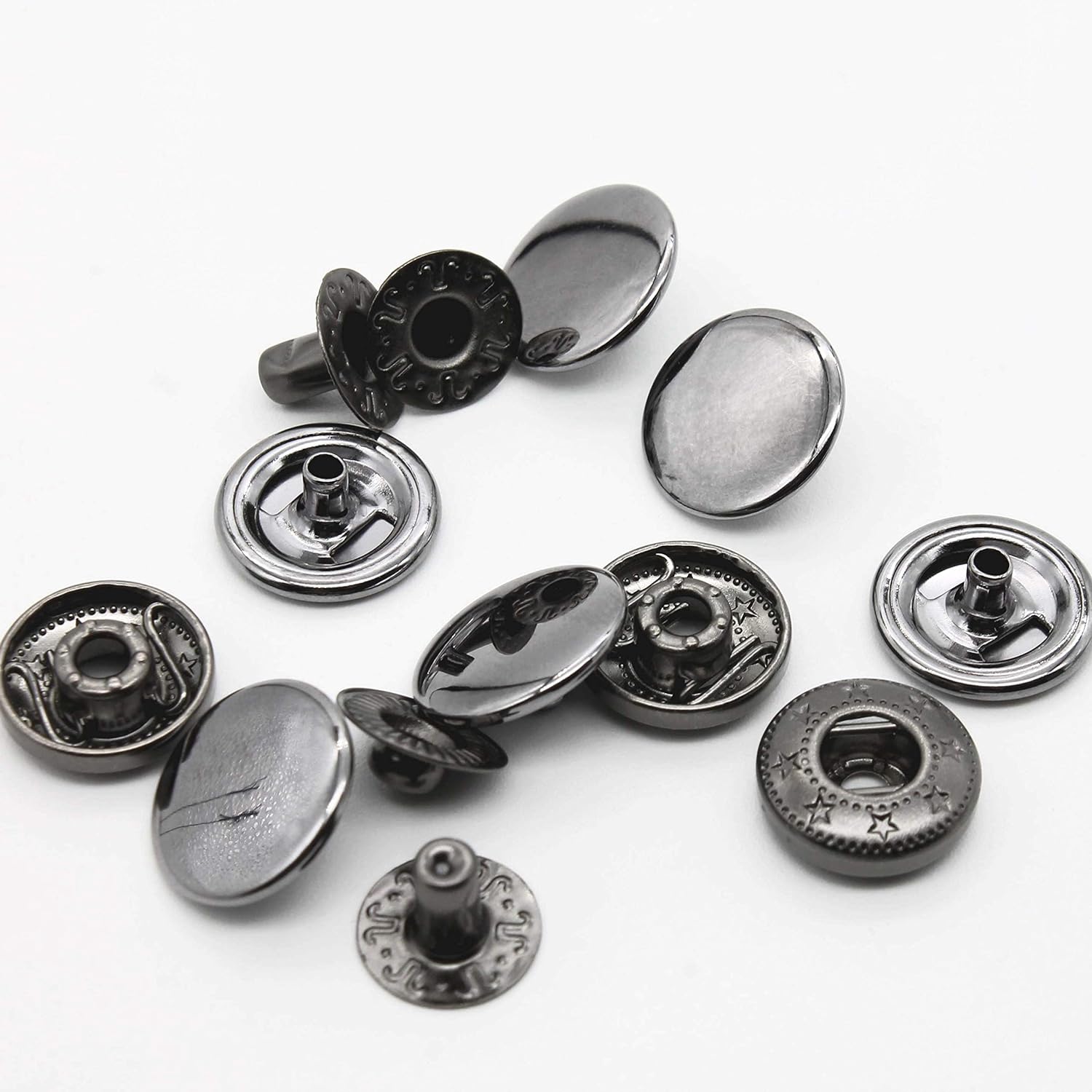 12 Sets Premium Brass Heavy Du - Snap Fastener Set ulasan dan harga