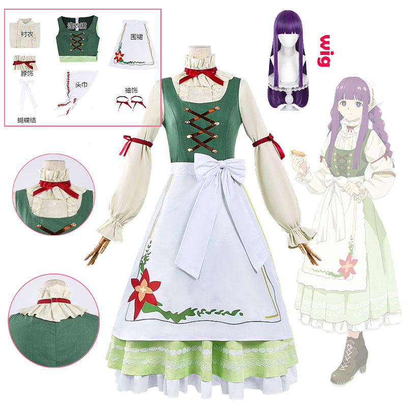 Anime Fern Cosplay Outfit Frie - Frieren Cosplay Prop ulasan dan harga