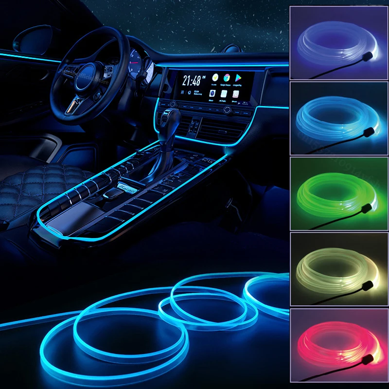 Car Interior Lighting Decorati - Led El Wire ulasan dan harga