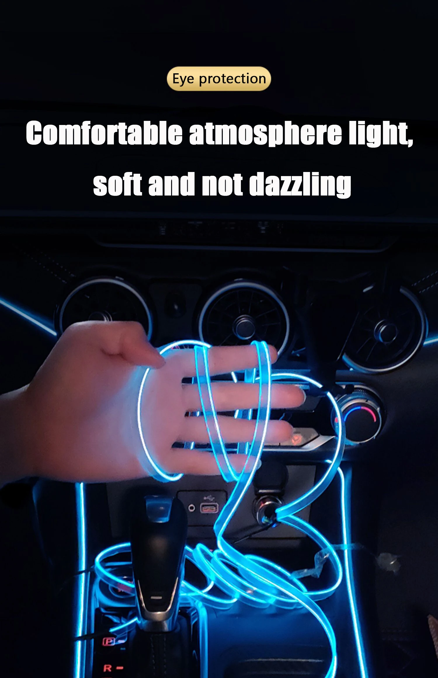 Car Interior Lighting Decorati - Led El Wire ulasan dan harga