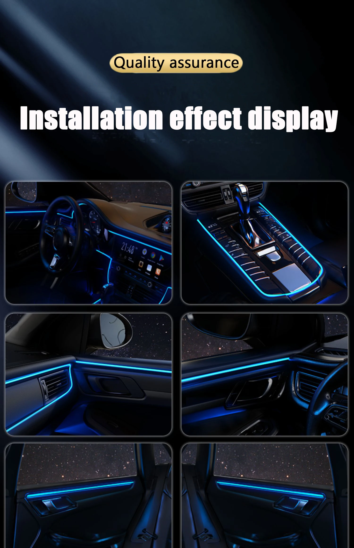 Car Interior Lighting Decorati - Led El Wire ulasan dan harga