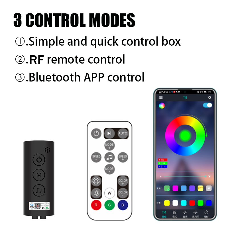 48 LED Remote App Control Ligh - Led El Wire ulasan dan harga