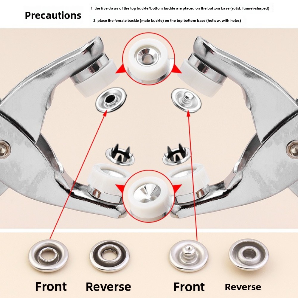 9.5mm Snap Button Pliers Kit w - Snap Fastener Set ulasan dan harga