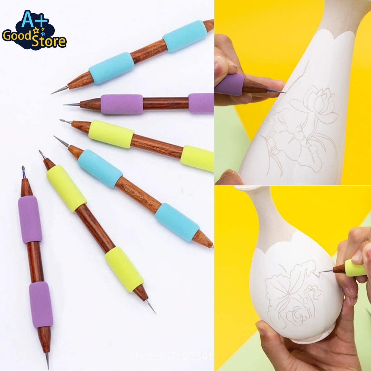 Double Headed Diamond Tip Pott - Foam Clay Sculpt ulasan dan harga