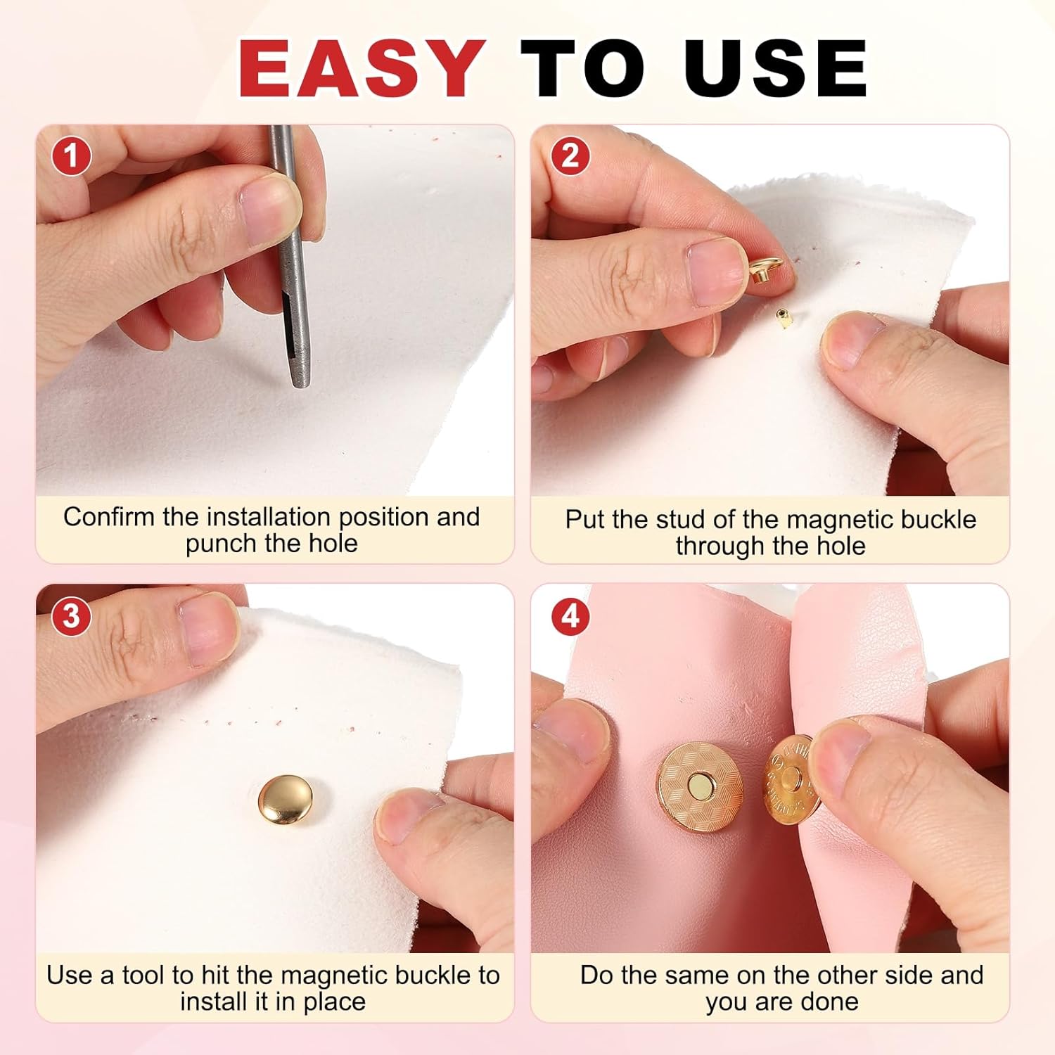 10 Sets Magnetic Snaps Button, - Snap Fastener Set ulasan dan harga