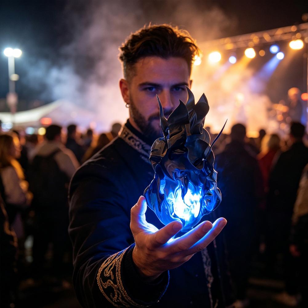 Cosplay Fireball Props Glowing - Cosplay Flame Prop ulasan dan harga