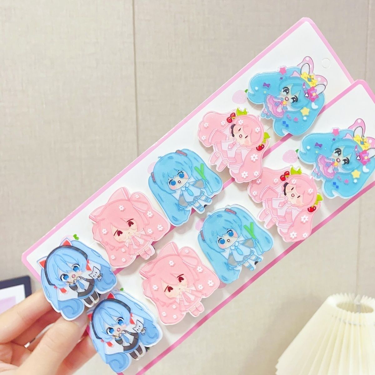 Hatsune Miku cartoon hair clip - Cosplay Floating Prop ulasan dan harga