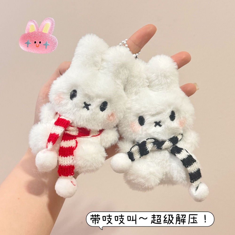 Miffy Cute Striped Scarf Doll  - Cosplay Floating Prop ulasan dan harga