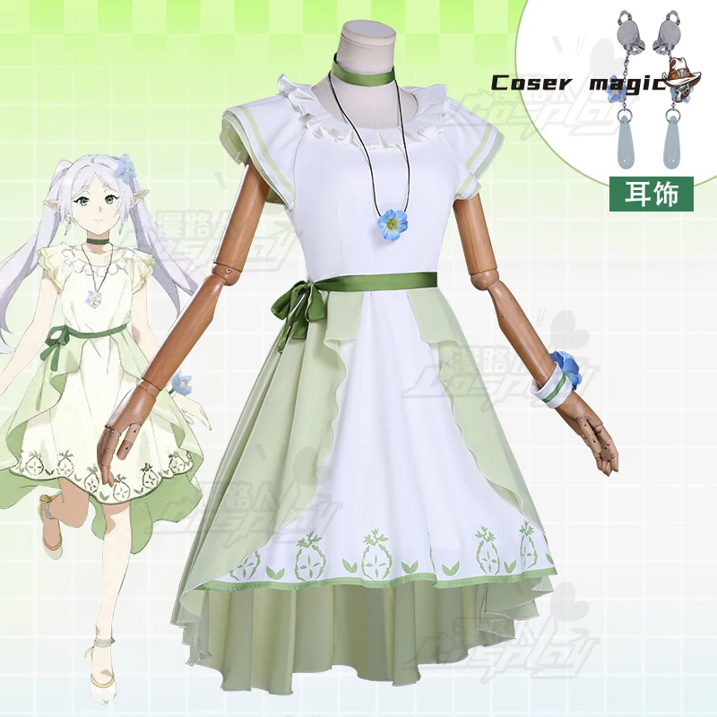 Frieren Cosplay Costume Anime  - Frieren Cosplay Prop ulasan dan harga