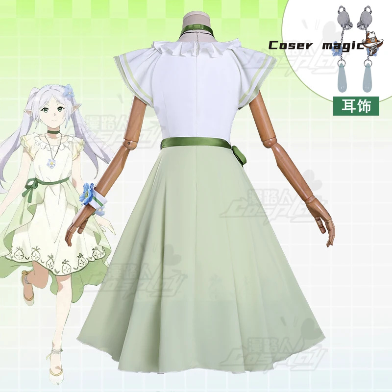 Frieren Cosplay Costume Anime  - Frieren Cosplay Prop ulasan dan harga