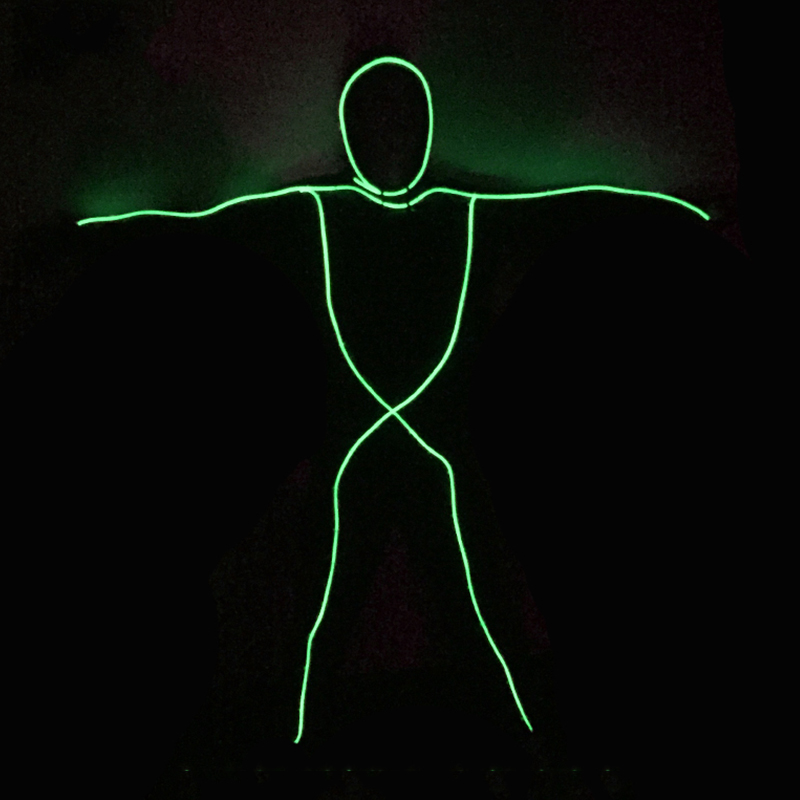 EL Wire Suit Clothings LED Cos - Led El Wire ulasan dan harga