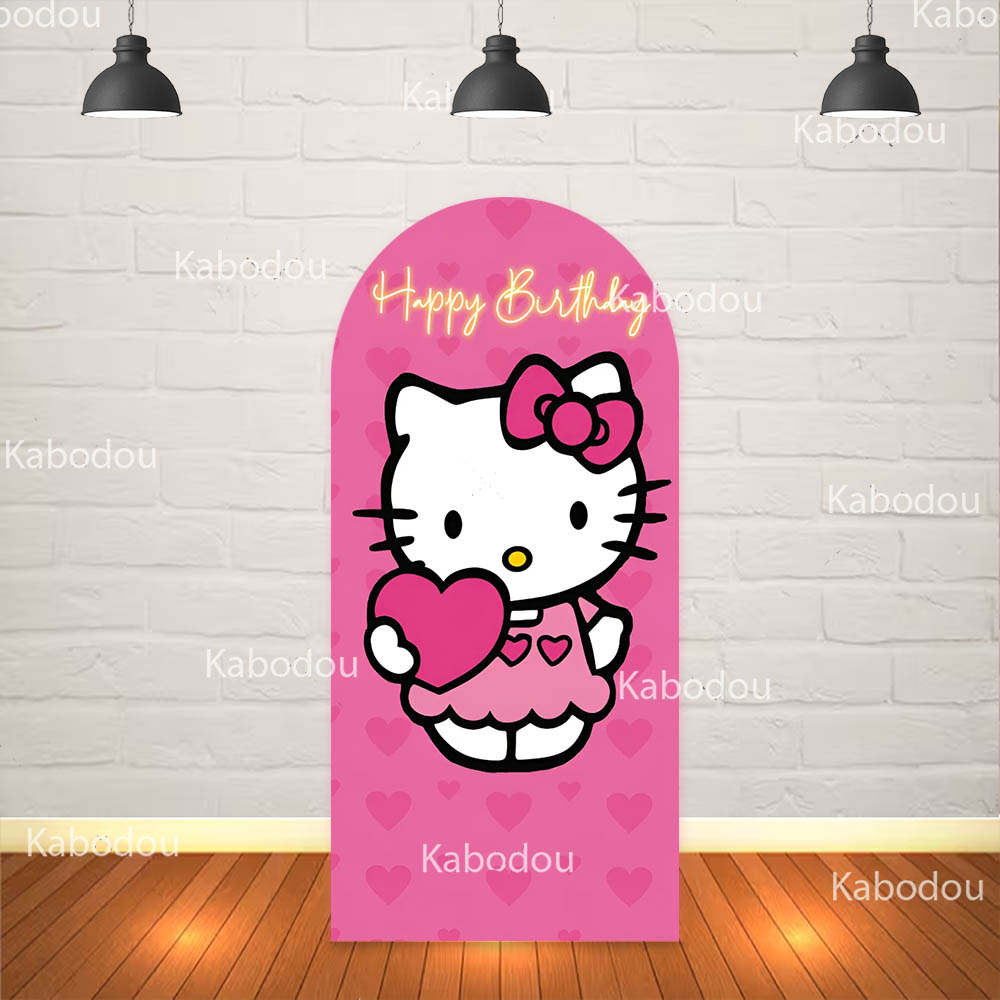 Hello Kittys Backdrop Pink Arc - Cosplay Floating Prop ulasan dan harga