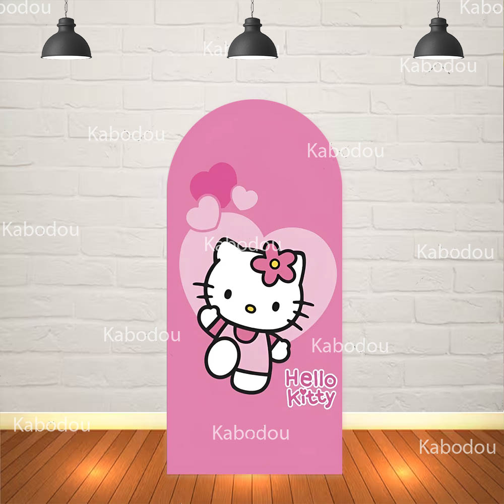 Hello Kittys Backdrop Pink Arc - Cosplay Floating Prop ulasan dan harga