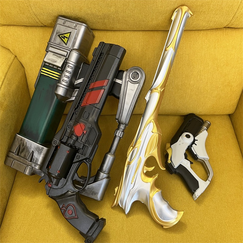 Cosplay Golden Guns Laser Rifl - Fallout Cosplay Prop ulasan dan harga