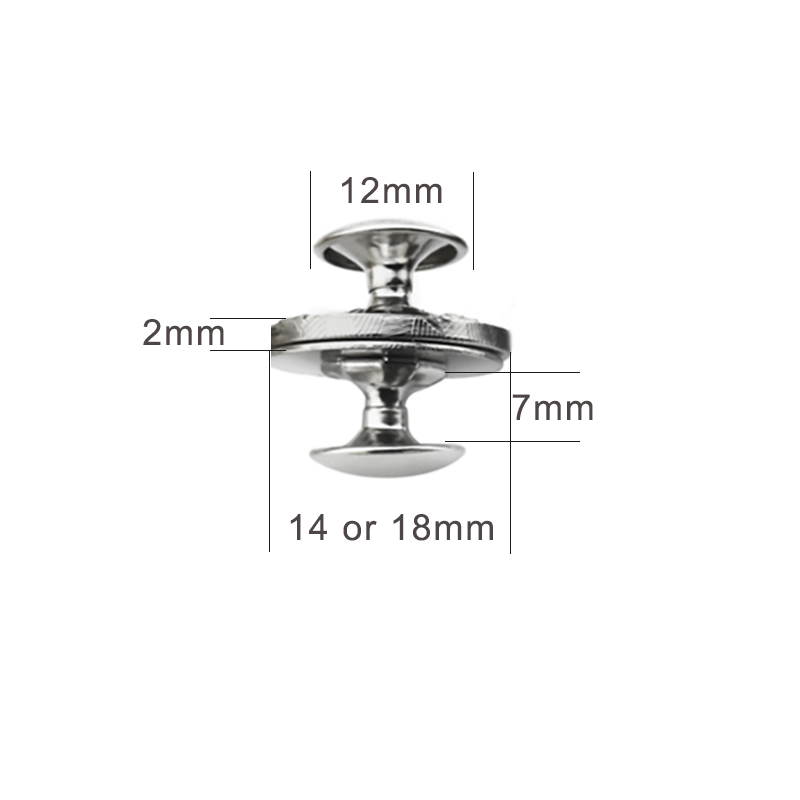 (10 sets /lot) 14mm-18mm Thin  - Snap Fastener Set ulasan dan harga