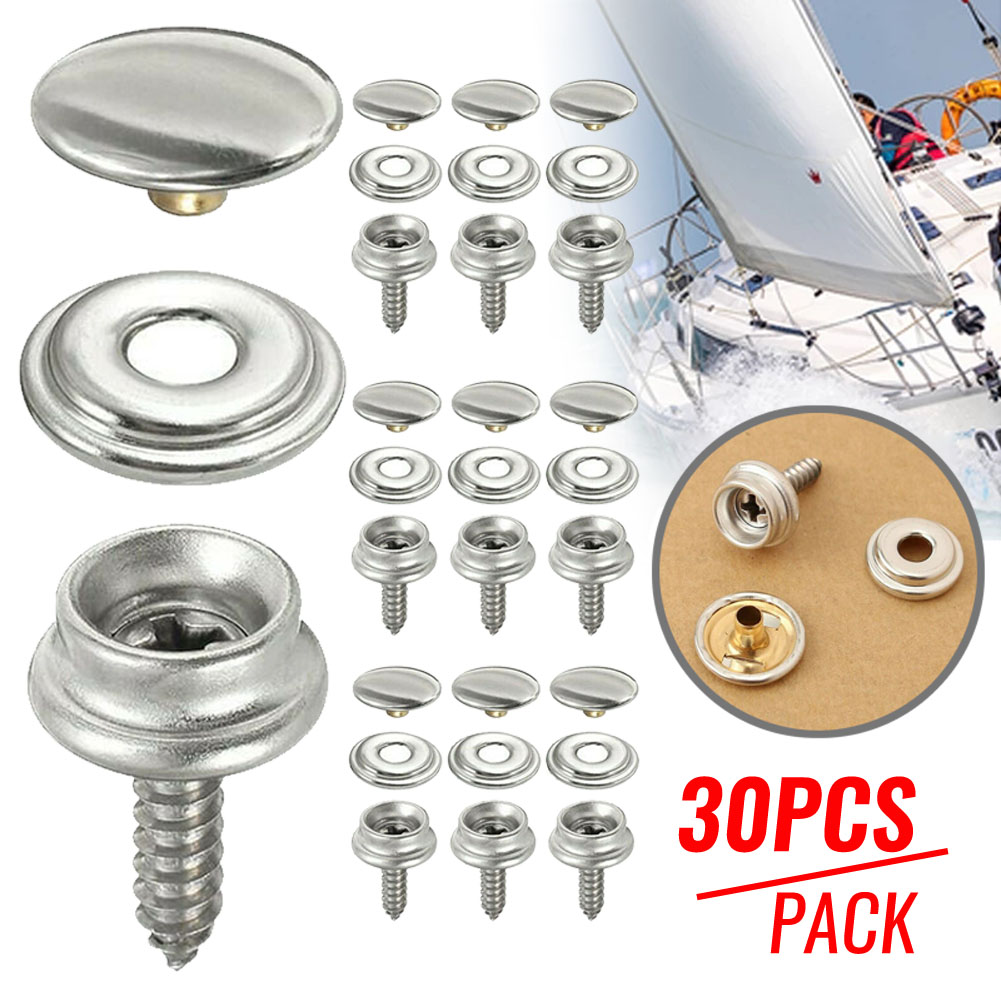 30pcs Snap Fastener Stainless  - Snap Fastener Set ulasan dan harga